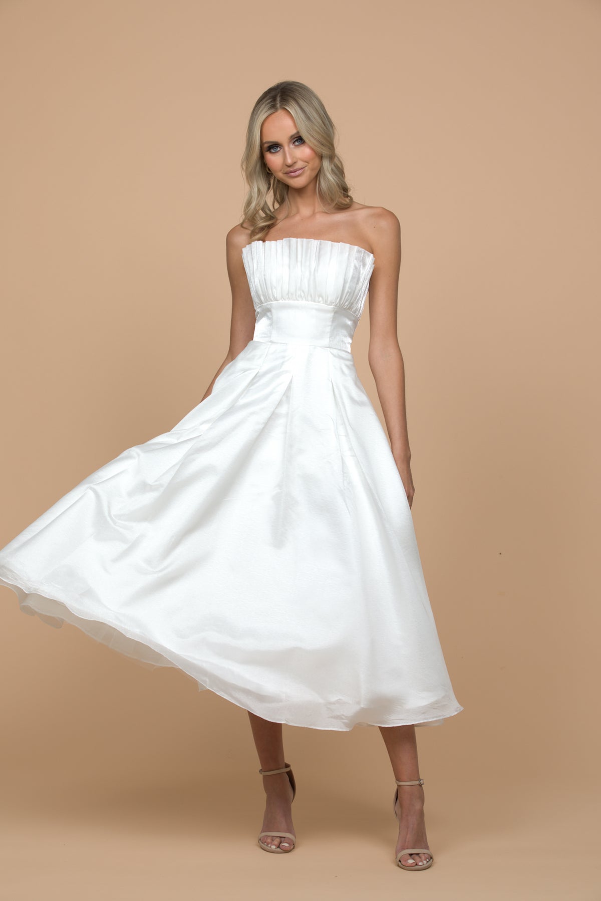 Farra Strapless Ruffle A-line - Dress - Bariano