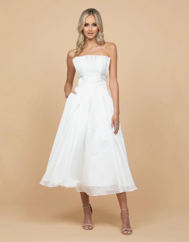 Farra Strapless Ruffle A-line - Dress - Bariano