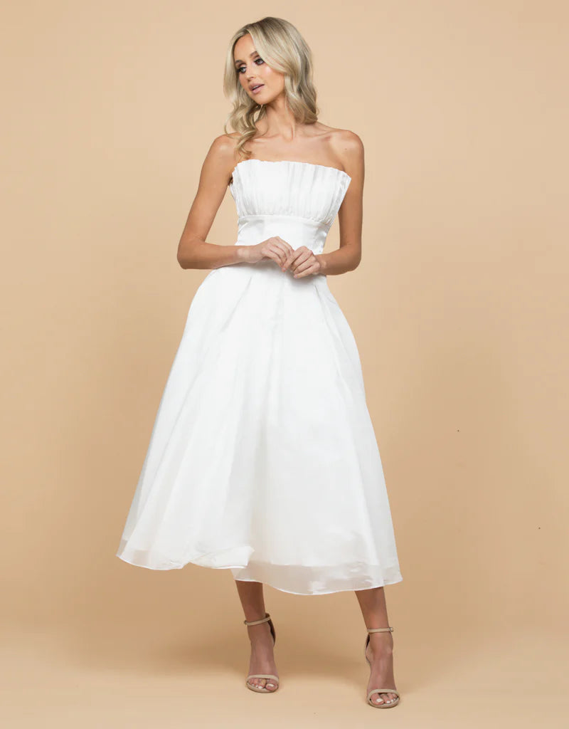 Farra Strapless Ruffle A-line - Dress - Bariano