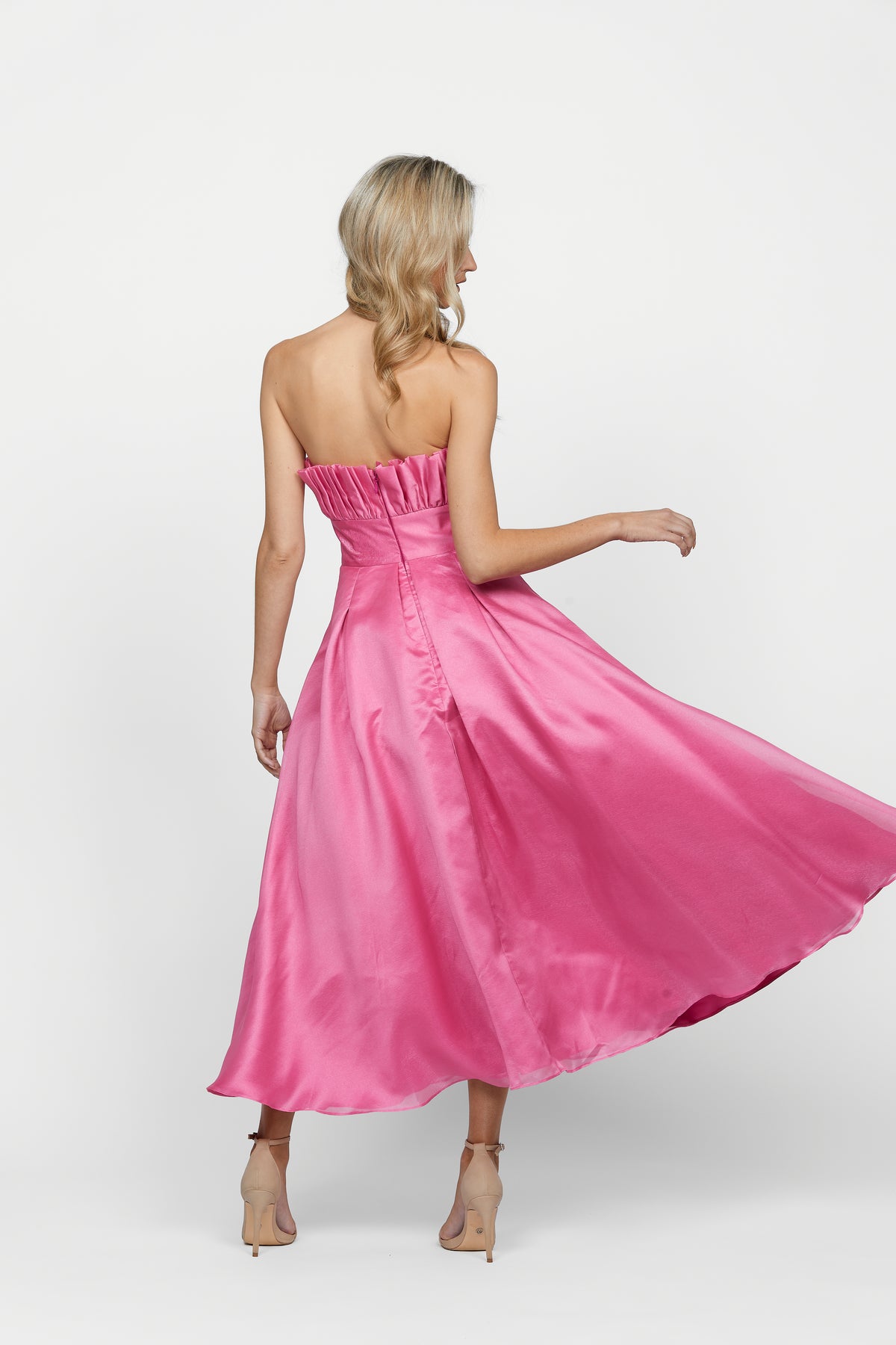 Farra Strapless Ruffle A-line - Dress - Bariano