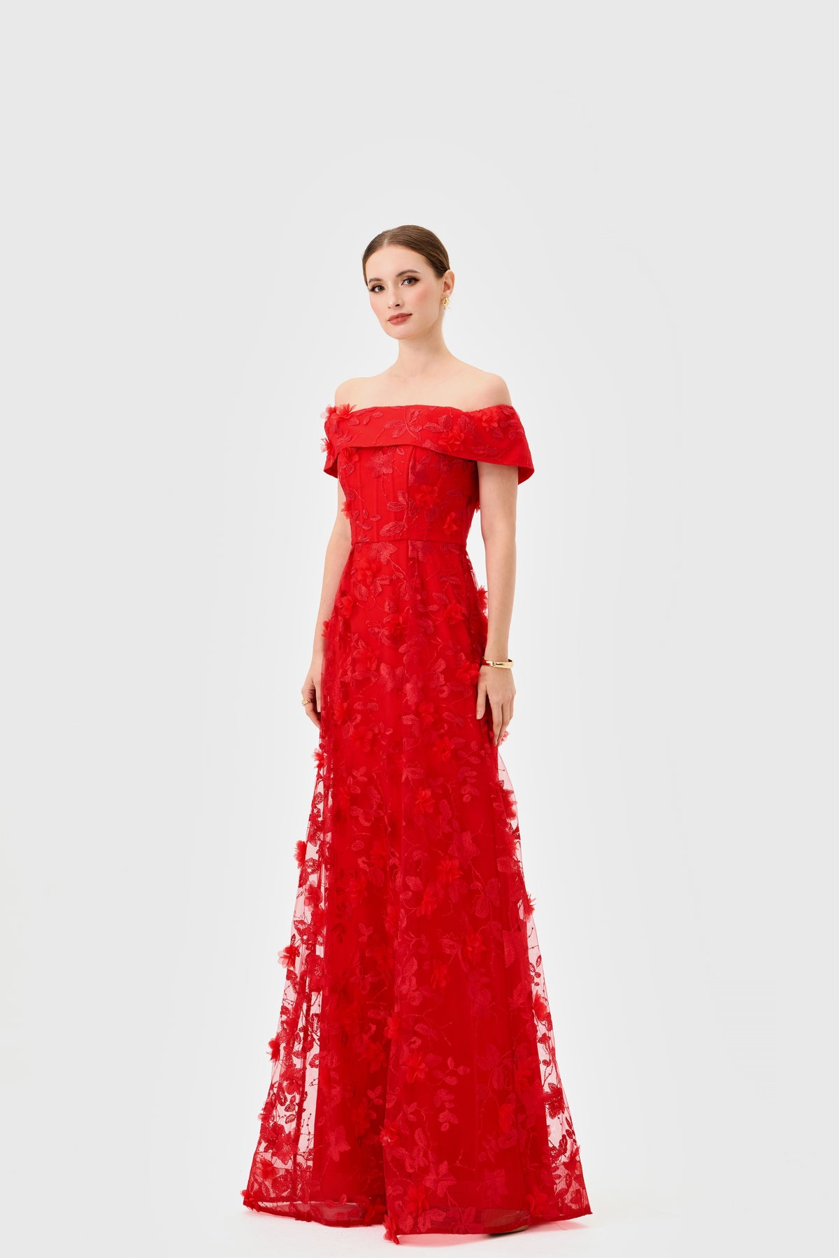 Edie Off Shoulder Gown - Dress - Bariano