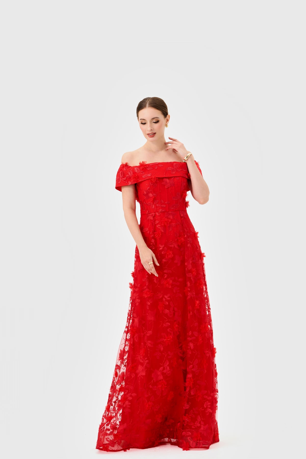 Edie Off Shoulder Gown - Dress - Bariano