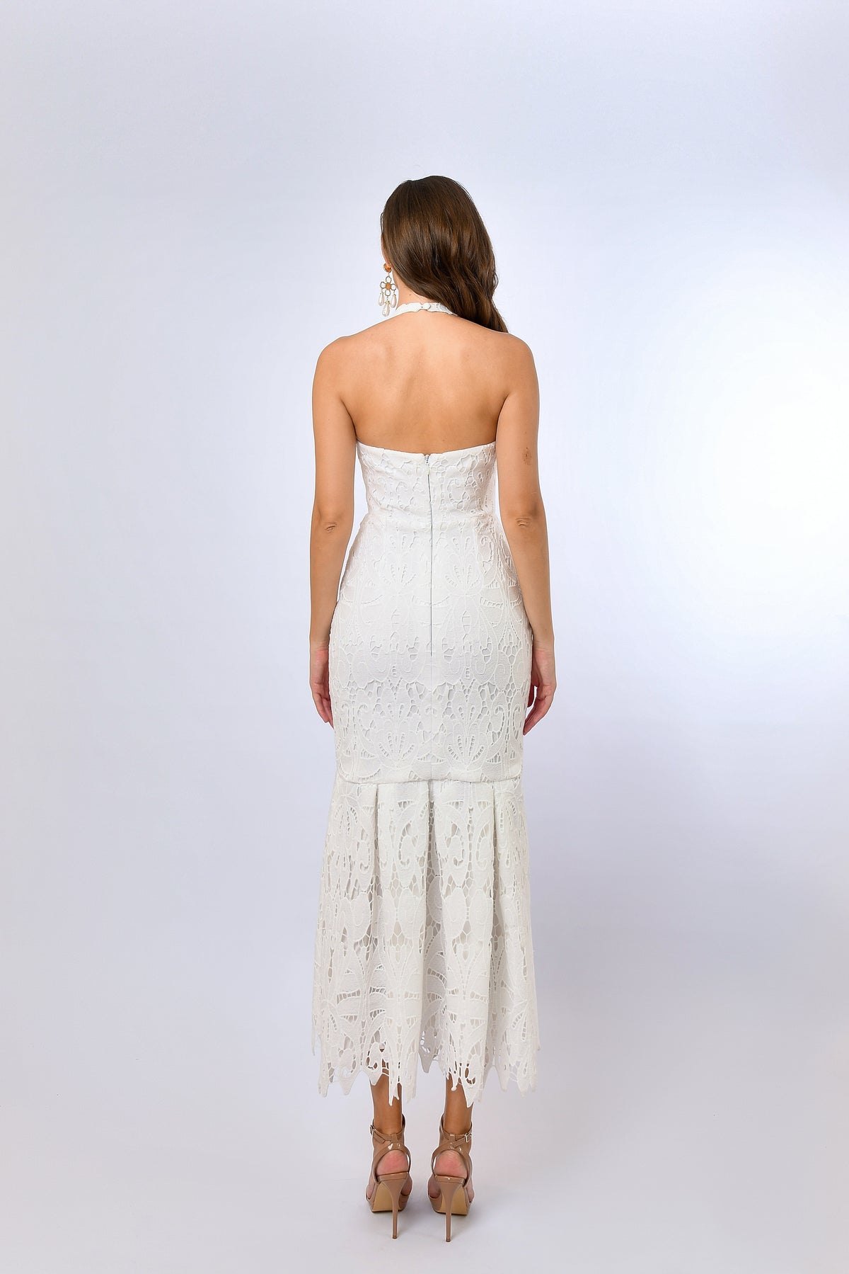 bariano white lace dress Bridal Bariano White Dress Wedding Dress Bariano Lace Dress Barino Dresses Georgiana White