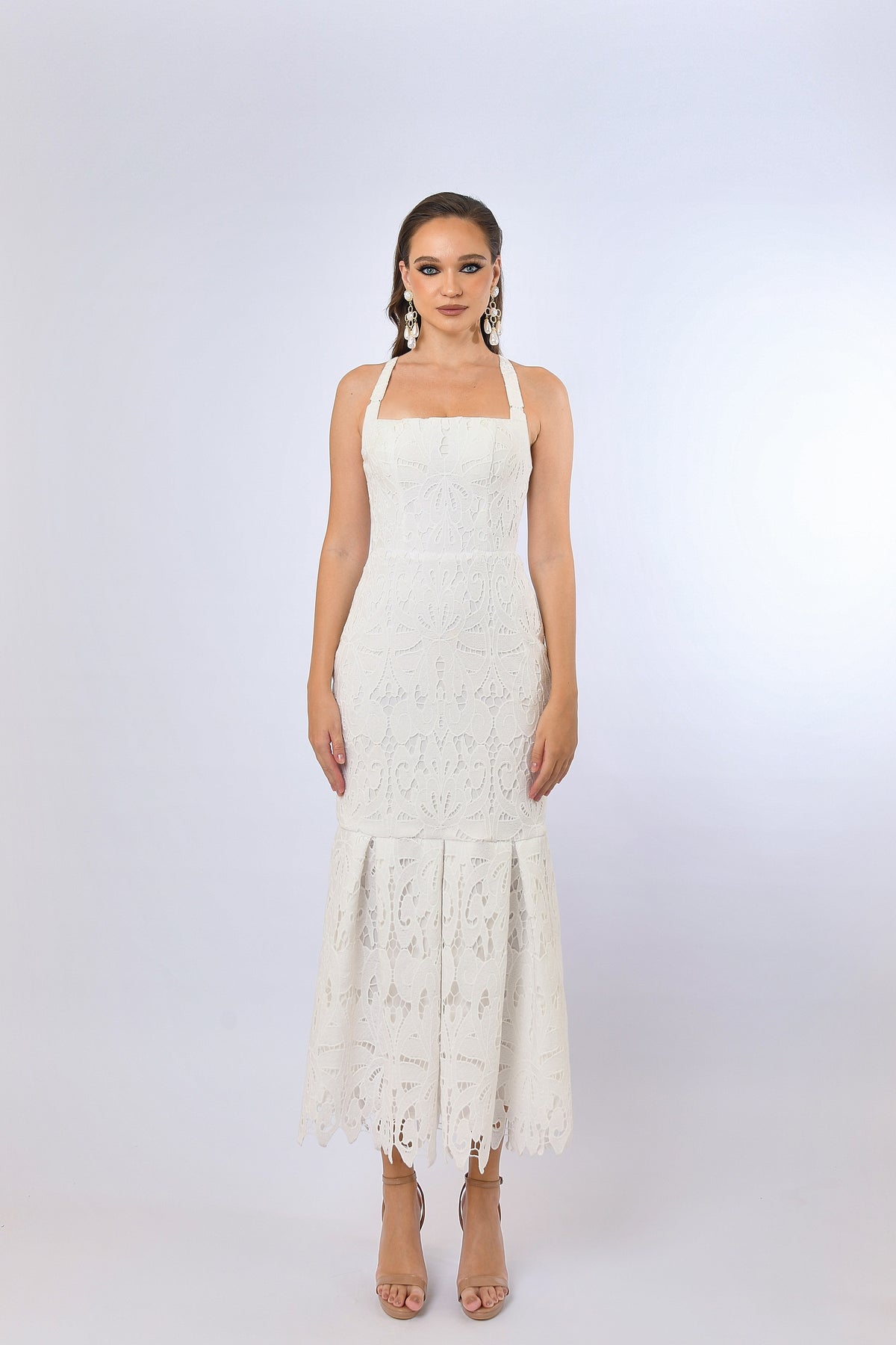 Fawn Lace Maxi White - Dress - Bariano