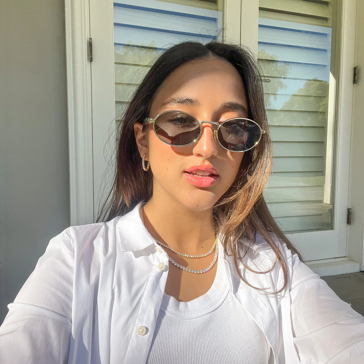 Halo Earring Small - Jewellery - Bianc