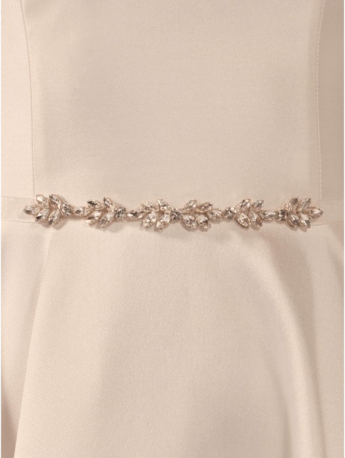 Organza & Stone Bridal Belt - Accessory - Bianco Evento