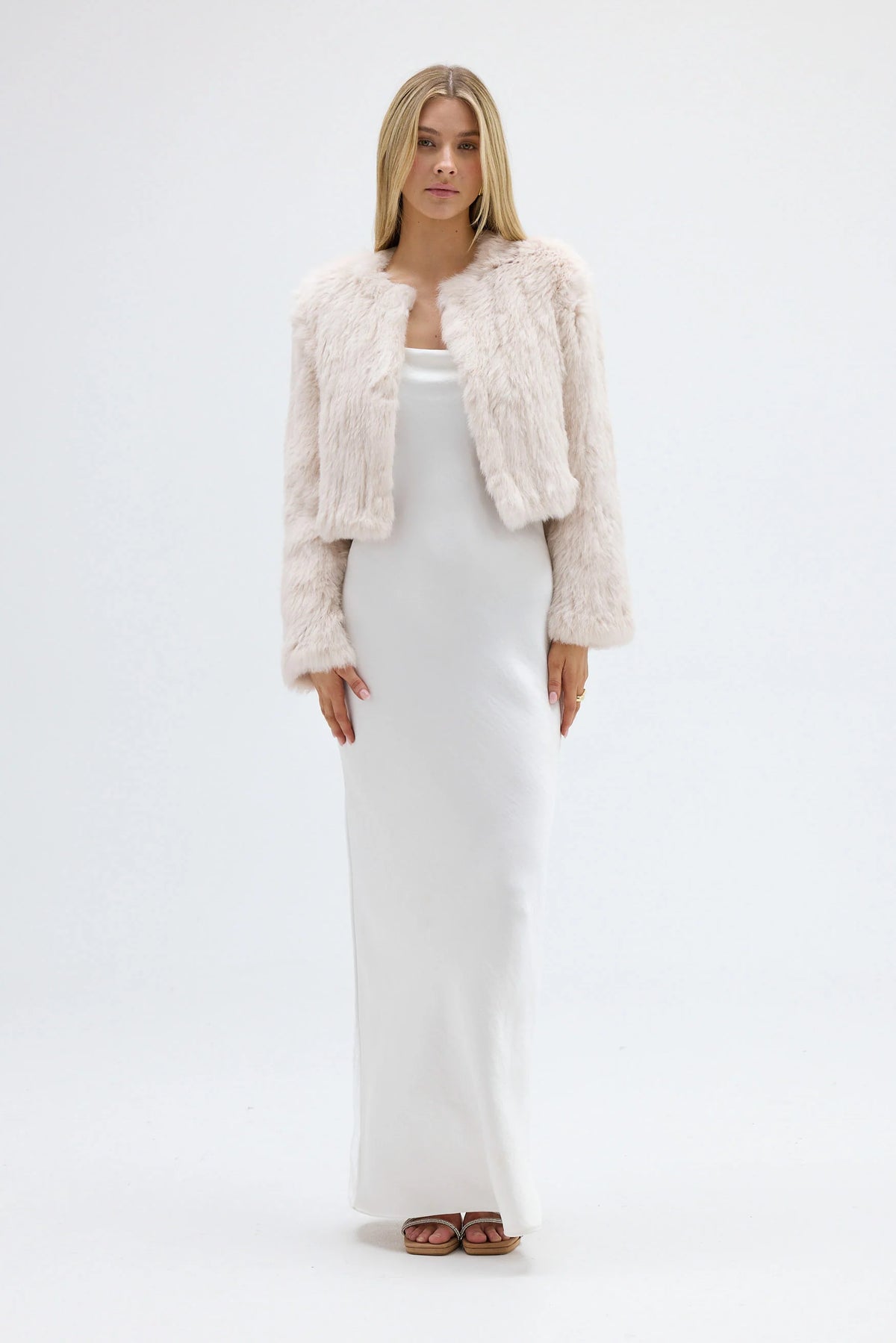 Lola Crop Jacket Stone - Accessory - Bubish