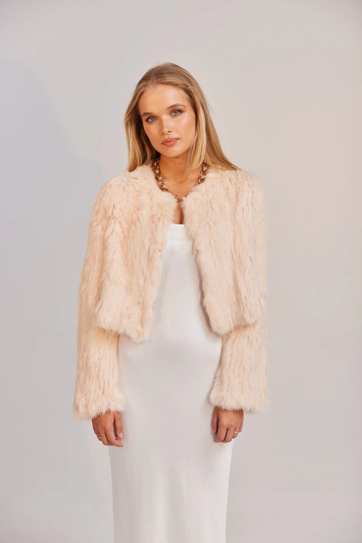 Lola Crop Jacket Oatmeal - Accessory - Bubish