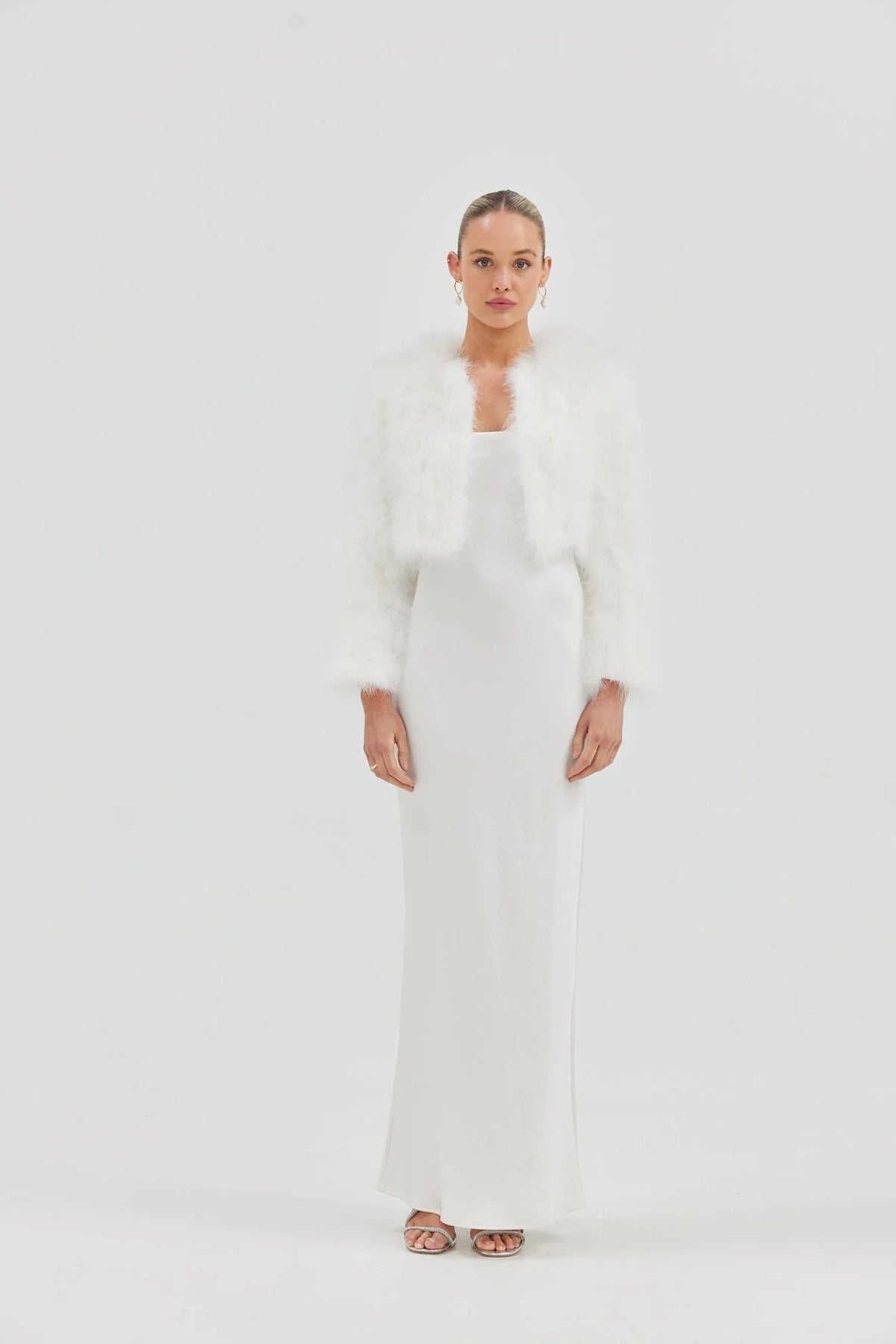 Manhattan Crop Jacket White - Accessory - Bubish