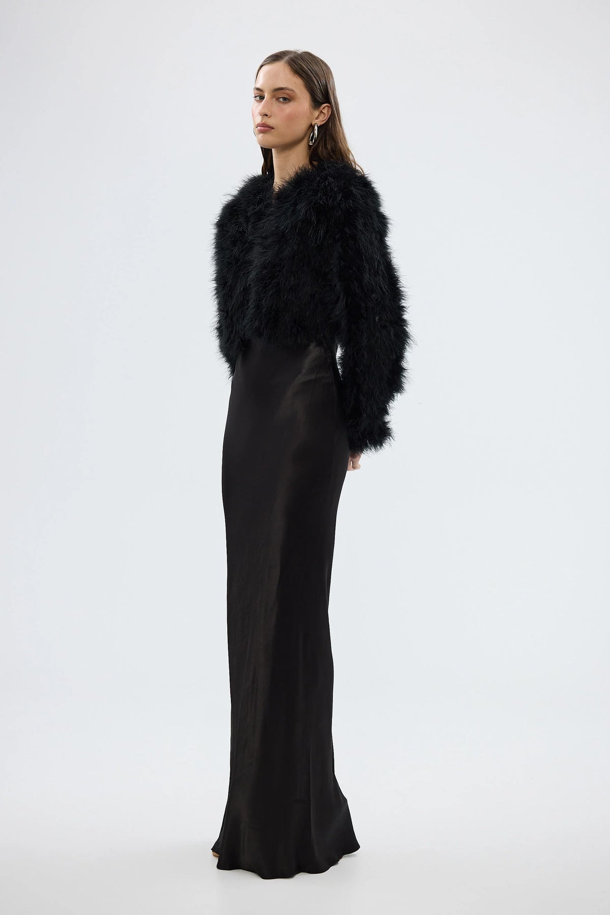 Manhattan Crop Jacket Black