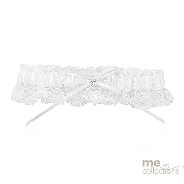 White Satin Garter