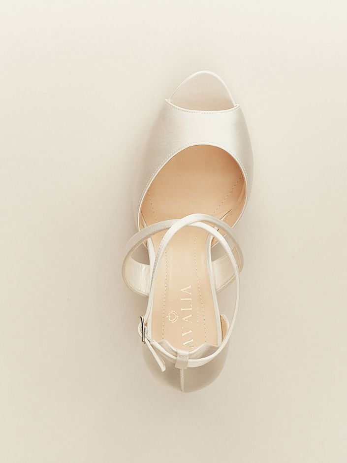 Cindy Satin Bridal Heels