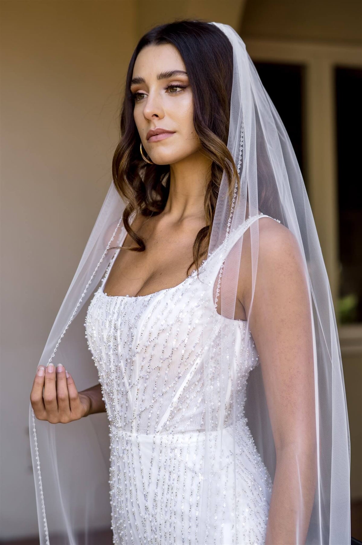 Krystal Beaded Edge Veil - Accessory - Dreamtime