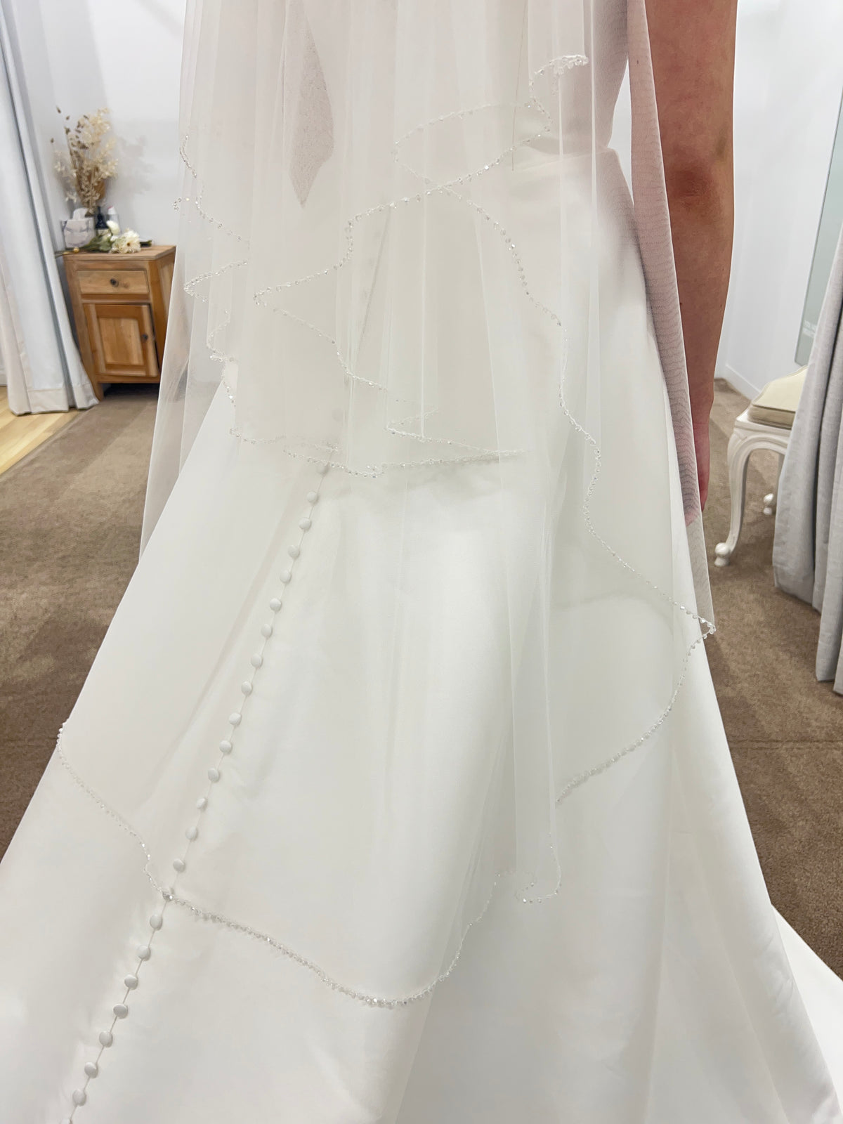 Krystal Beaded Edge Veil - Accessory - Dreamtime