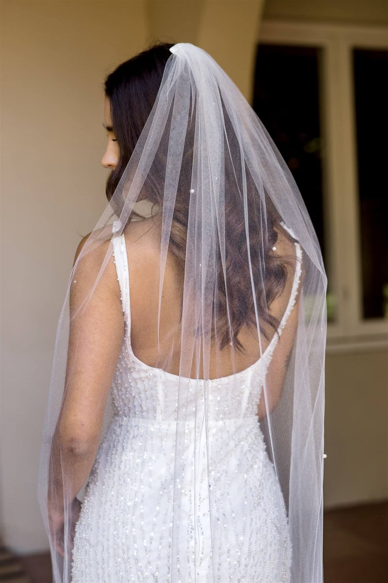 Alexis 98inch Pearl and Crystal Veil - Accessory - Dreamtime