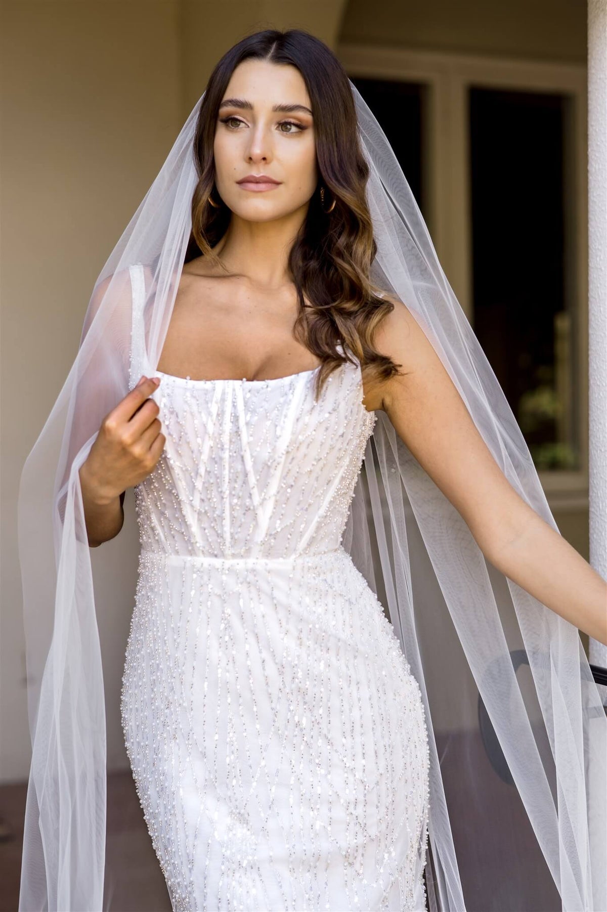 Dame 98inch 1 Tier Scattered Veil - Accessory - Dreamtime