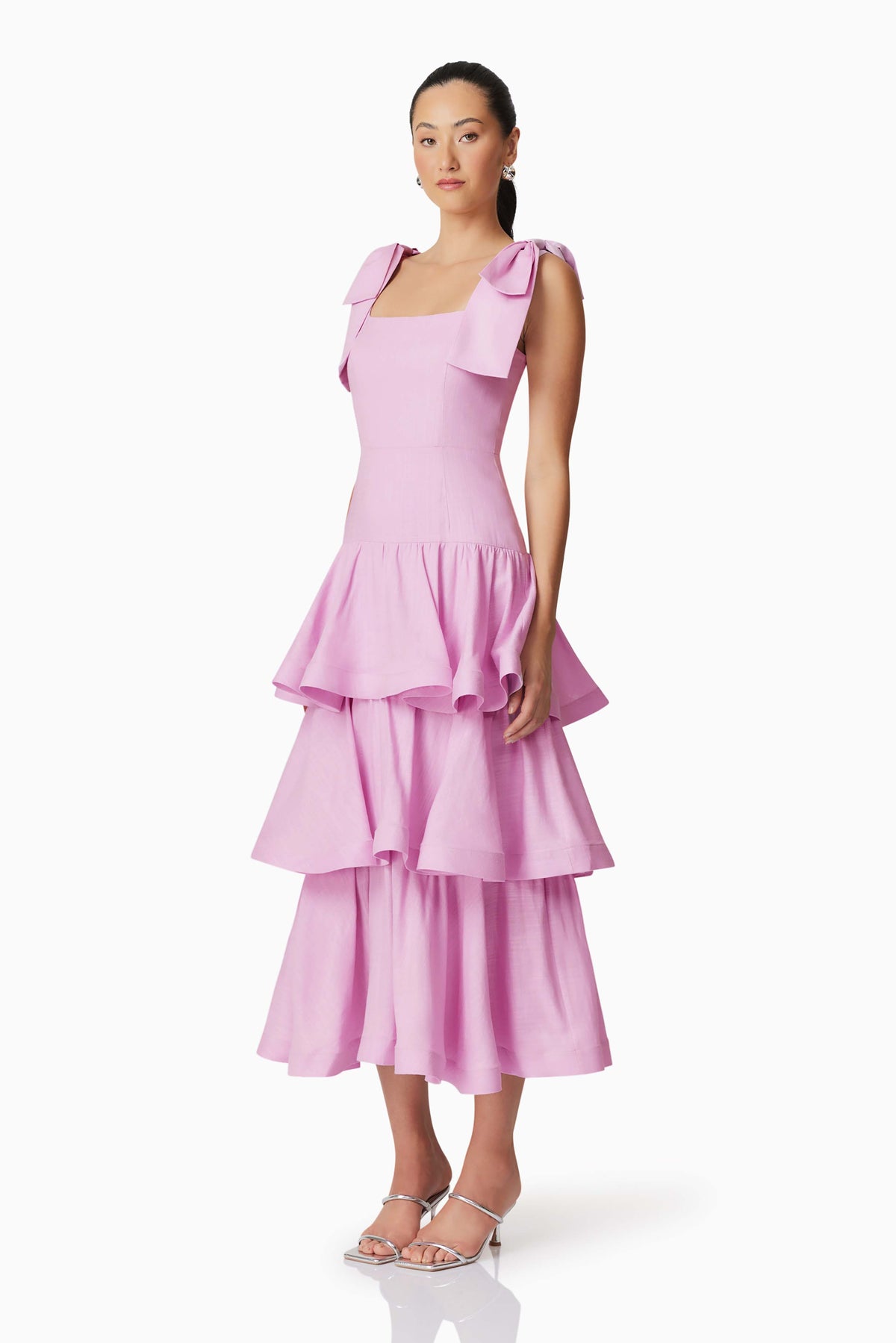 Kara Tiered Maxi Dress Lilac - Dress - Elliatt