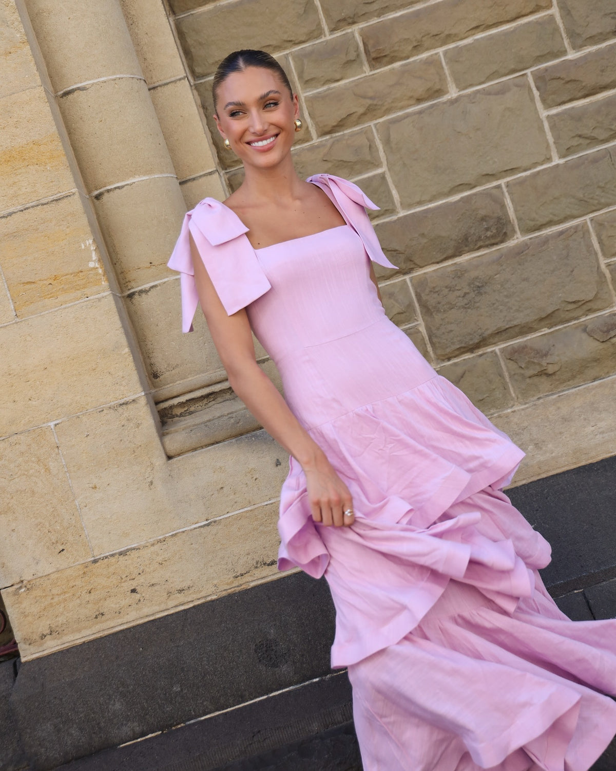 Kara Tiered Maxi Dress Lilac - Dress - Elliatt