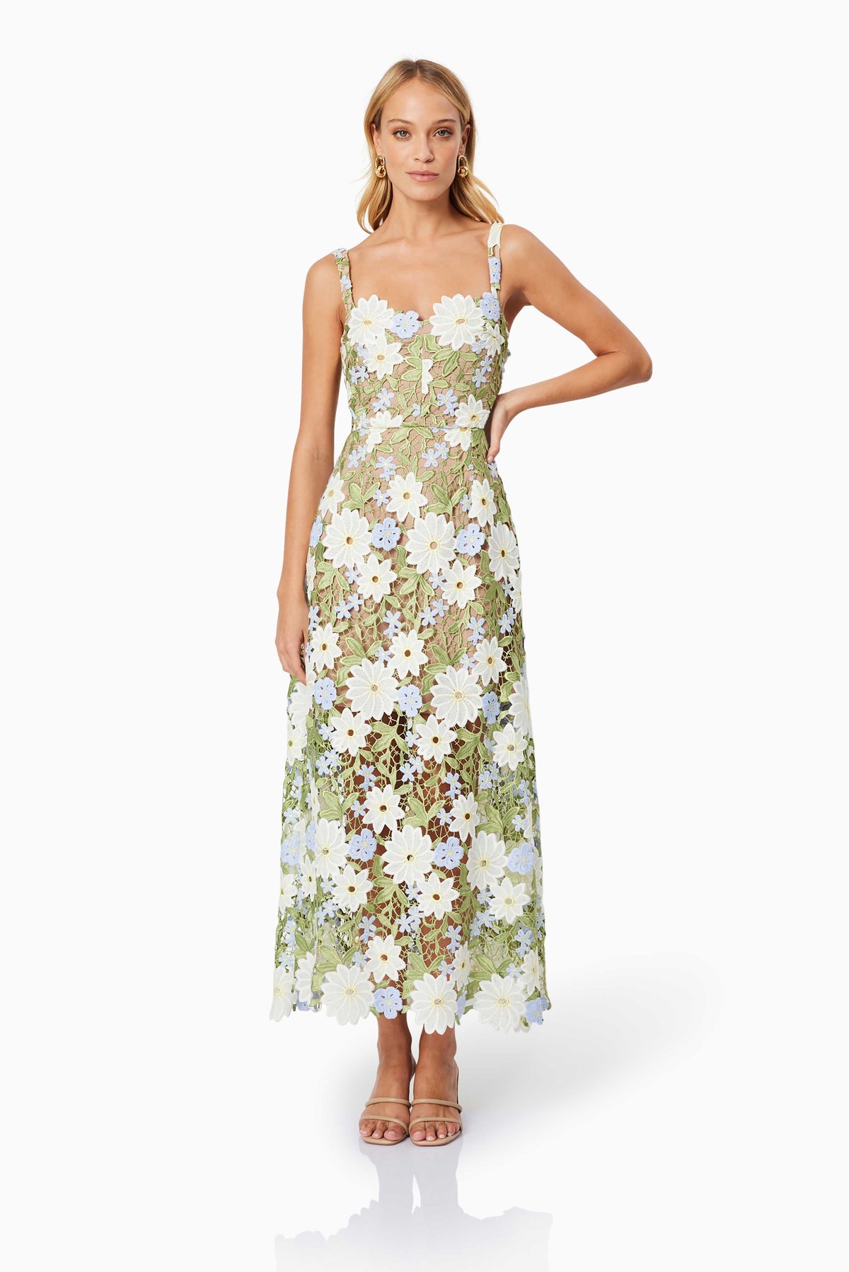 Flora Midi Dress Multi - Dress - Elliatt