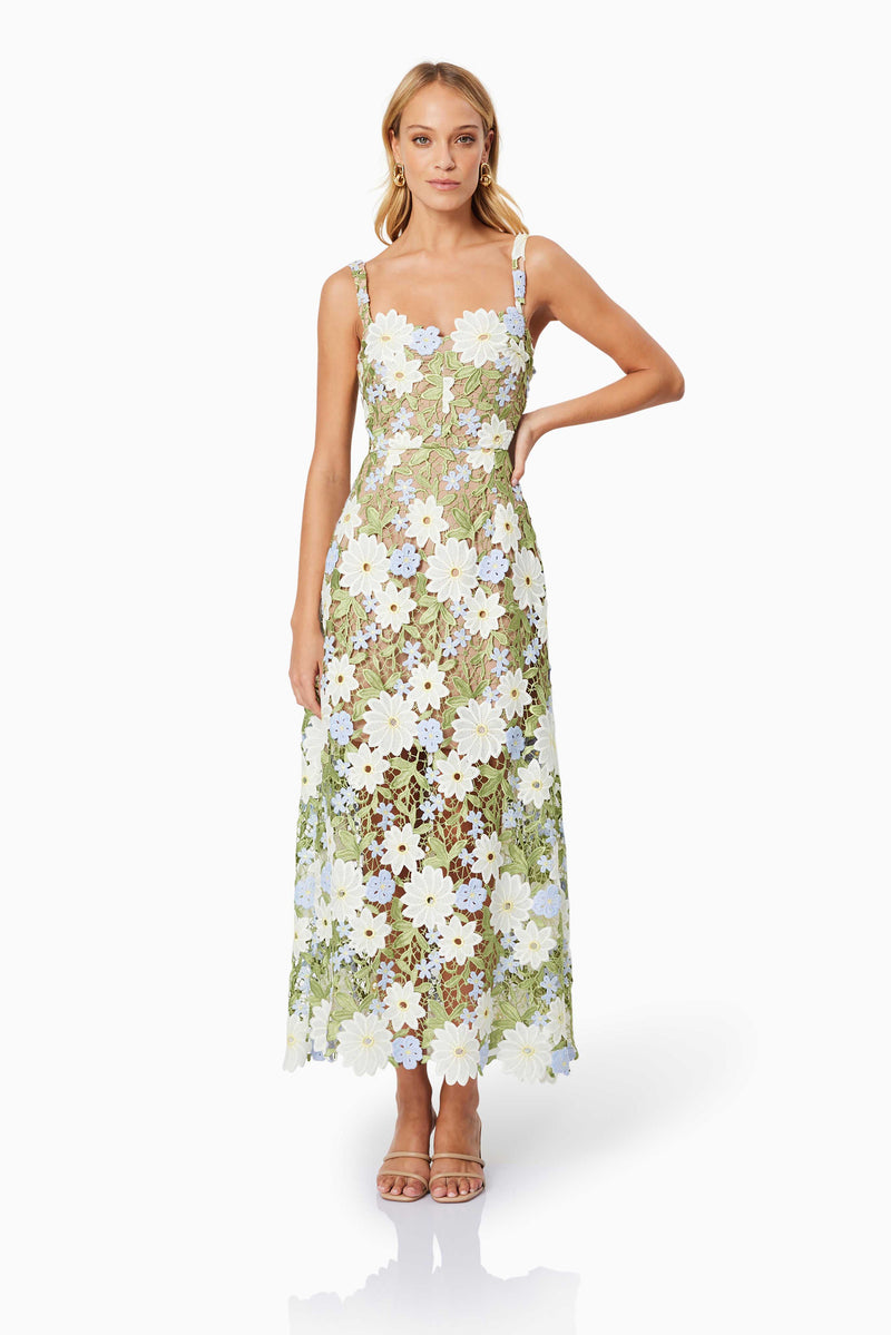 Flora Midi Dress Multi - Dress - Elliatt