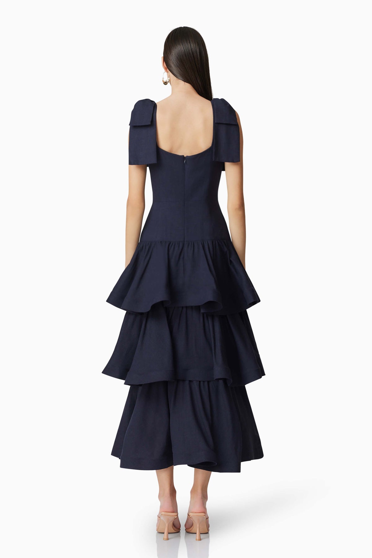 Kara Tiered Maxi Dress Navy - Dress - Elliatt