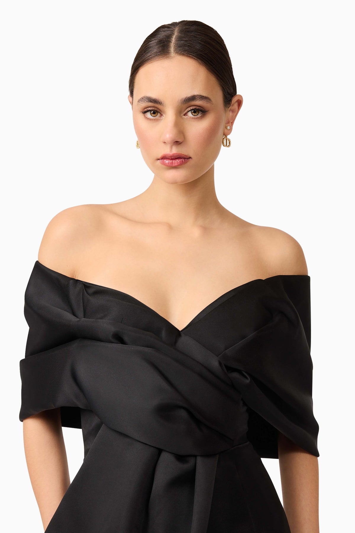 Dandelione Off the Shoulder Mini Dress Black - Dress - Elliatt