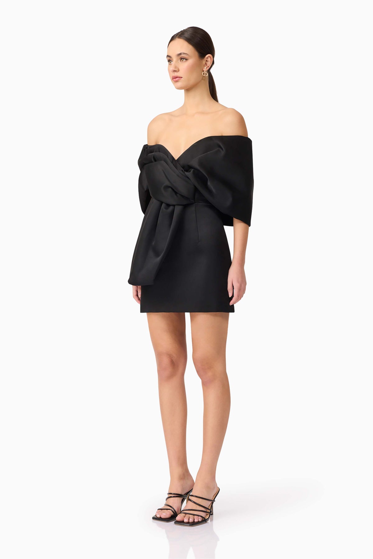 Dandelione Off the Shoulder Mini Dress Black - Dress - Elliatt