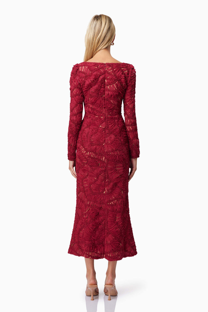 Addison Midi Long Sleeve Dress - Dress - Elliatt