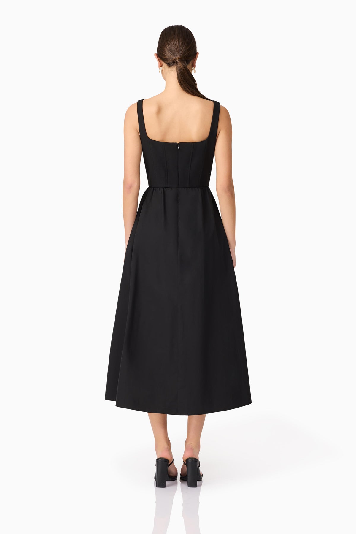 Ingrid Midi Dress Black - Dress - Elliatt
