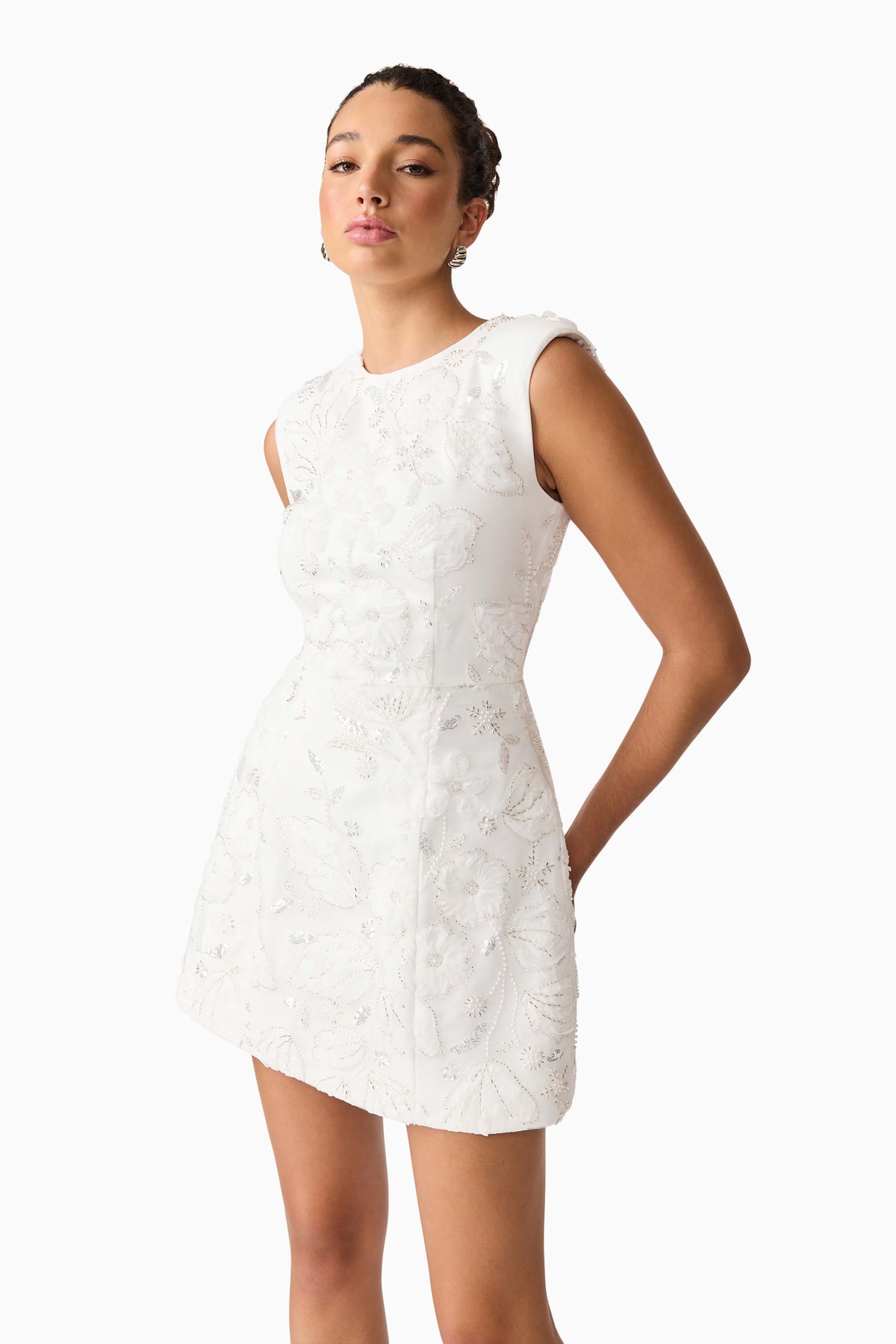 Carol Tulip Mini Dress White - Dress - Elliatt