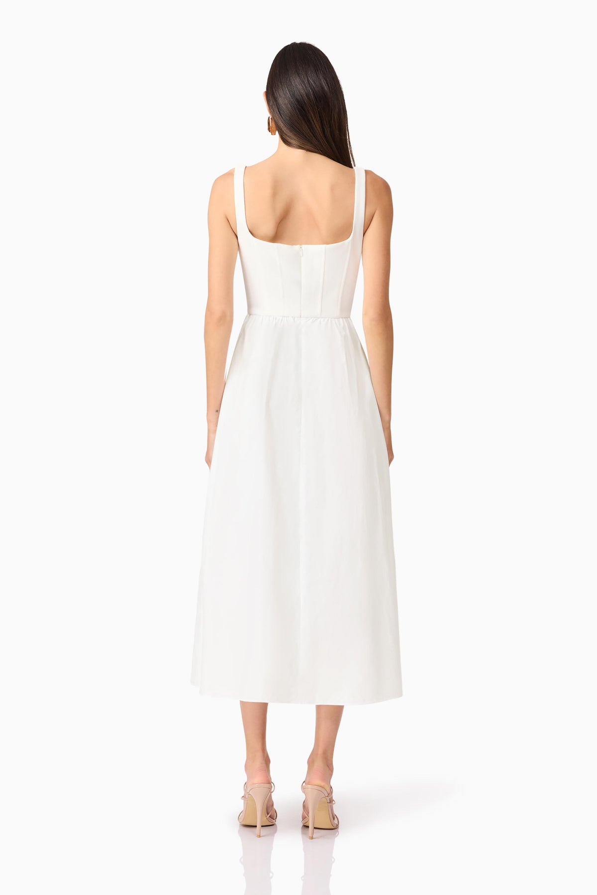 Ingrid Midi Dress IVORY - Dress - Elliatt