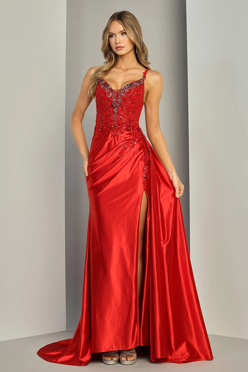 Adora Design Sabrina Gown navy dress in US00, full-length formal gown with elegant silhouette