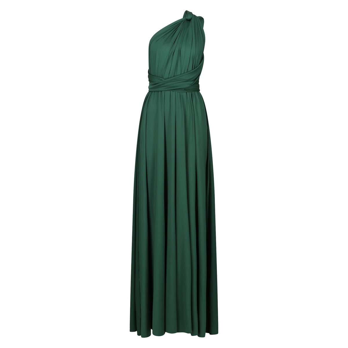Jersey Wrap with 3/4 Sleeve Forest Green - Dress - Jacqueline Louise