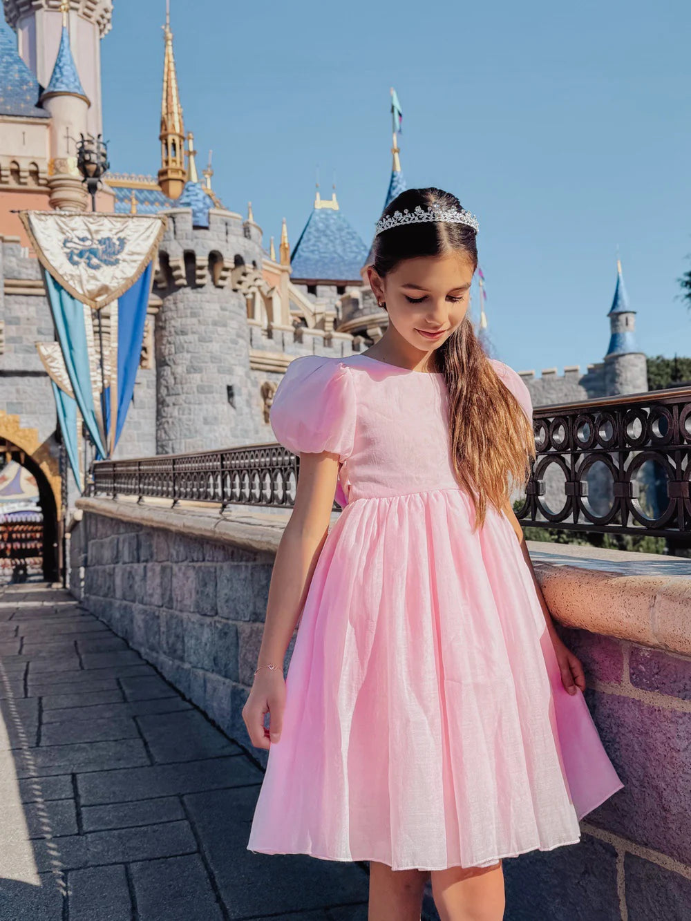 Delia Girls Light Pink Dress - Flower Girl Dress - A Little Lacey