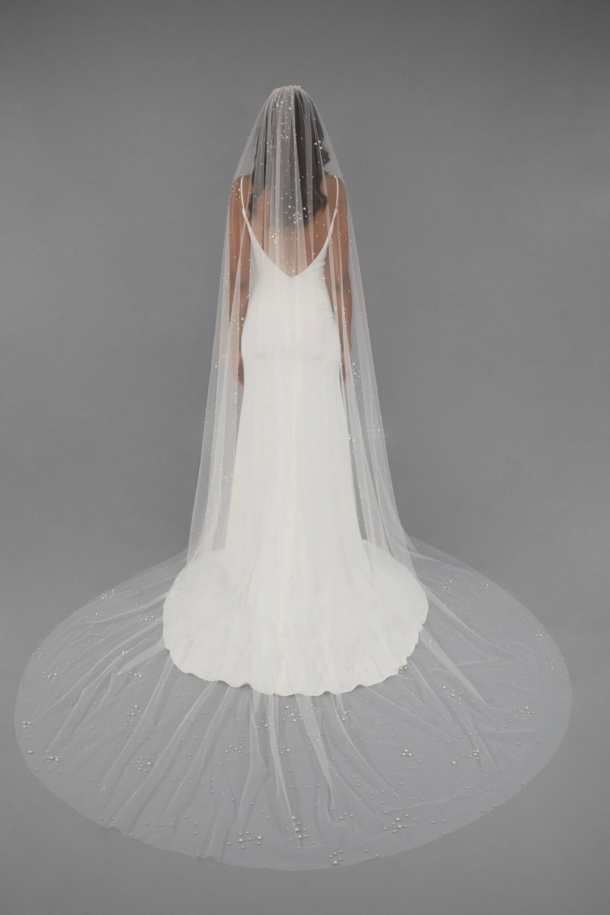 Chandler Pearl Cathedral Veil - Accessory - Grace and Goddess