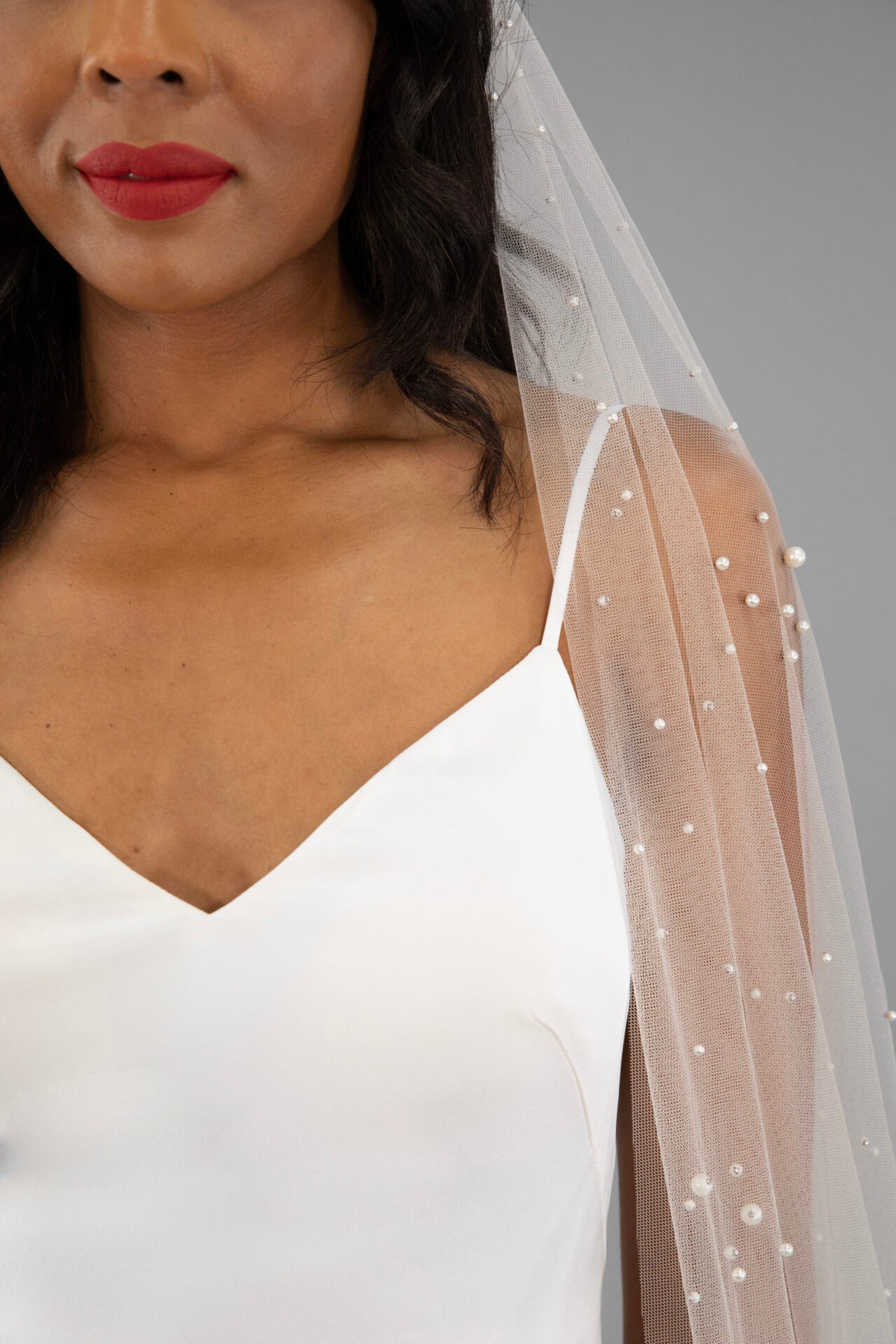 Chandler Pearl Cathedral Veil - Accessory - Grace and Goddess