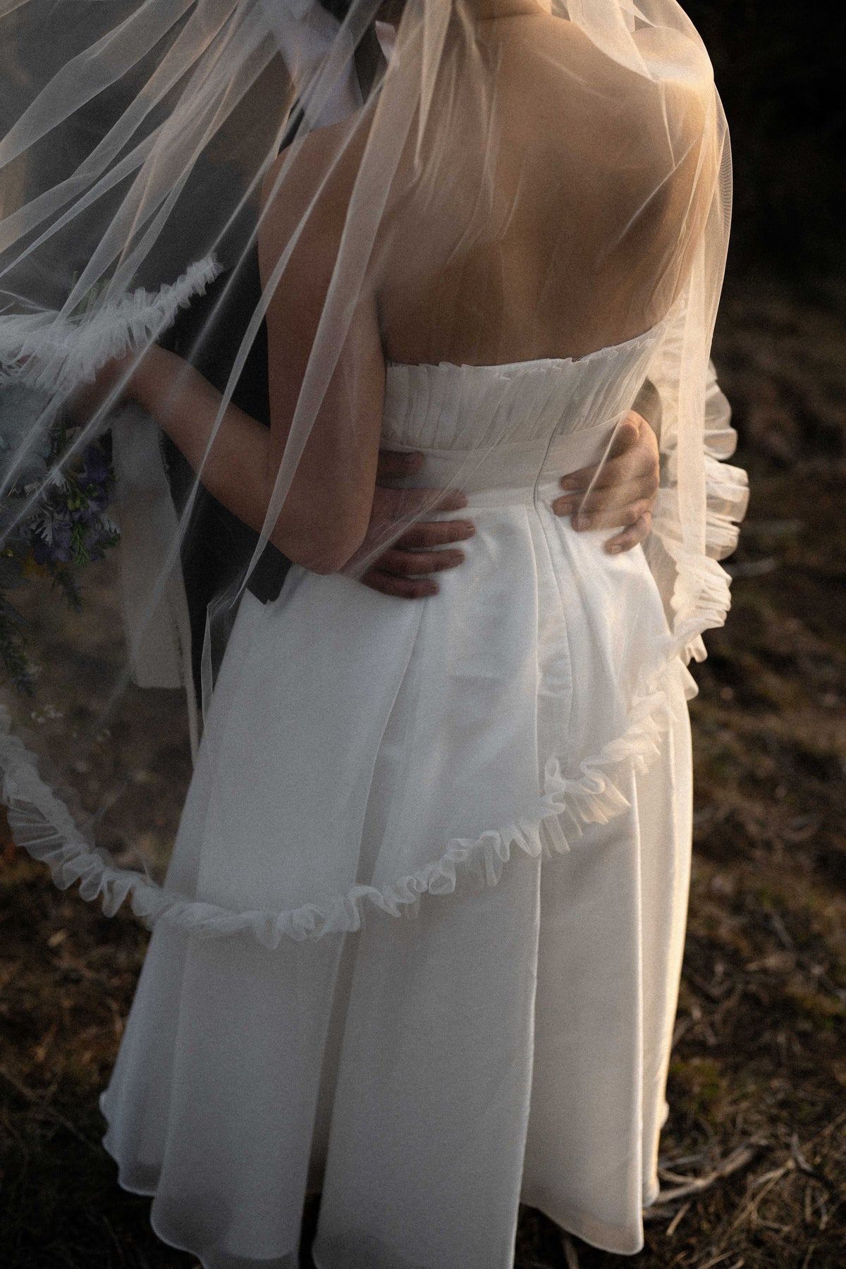 Saoirse Ivory Fingertip Veil - Accessory - Grace and Goddess