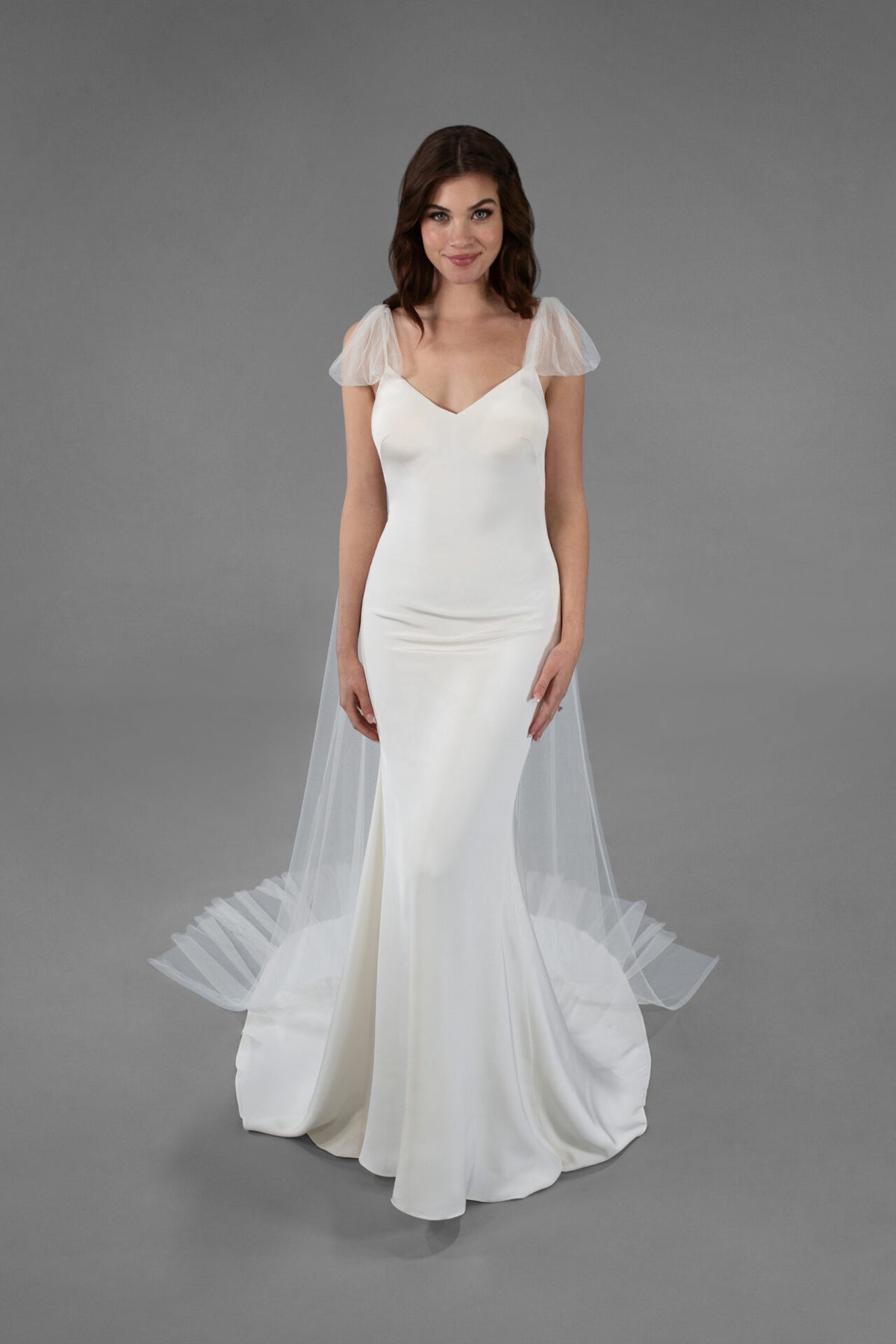 Rosalee Bridal Wings and Train One Size IVR Ivory - Accessory - Grace and Goddess