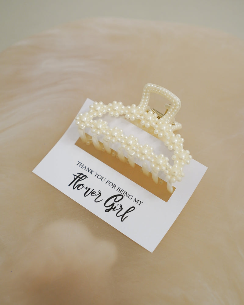 Thank You Flower Girl Gift Claw Clip Arch - Giftware - Honey Fawn Boutique
