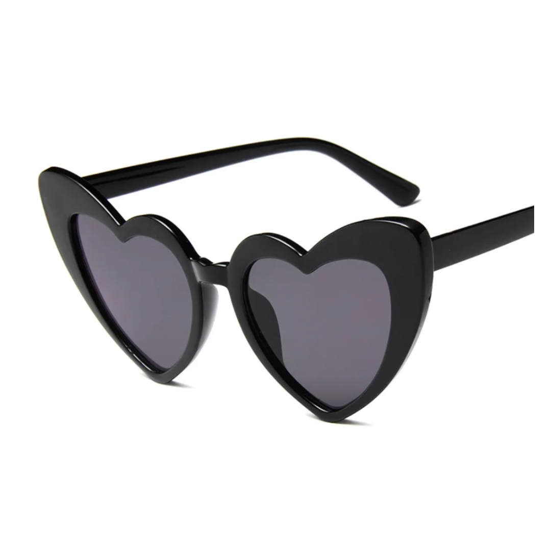 Heart Sunglasses Black - Giftware - Honey Fawn Boutique