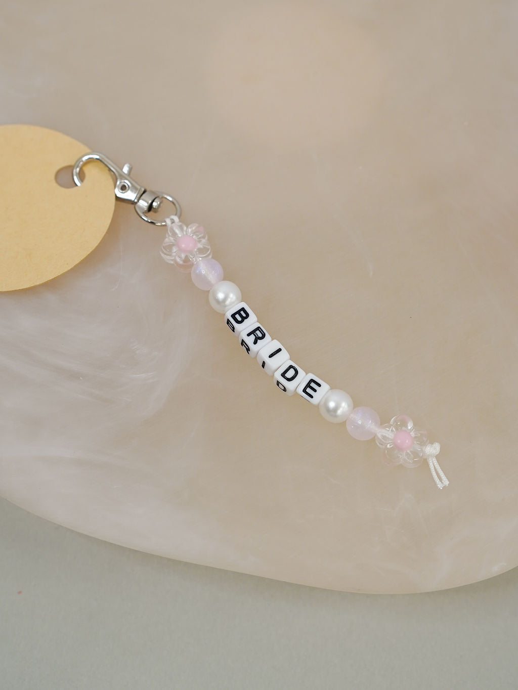 BRIDE Friendship Bead Keychain - Giftware - Honey Fawn Boutique
