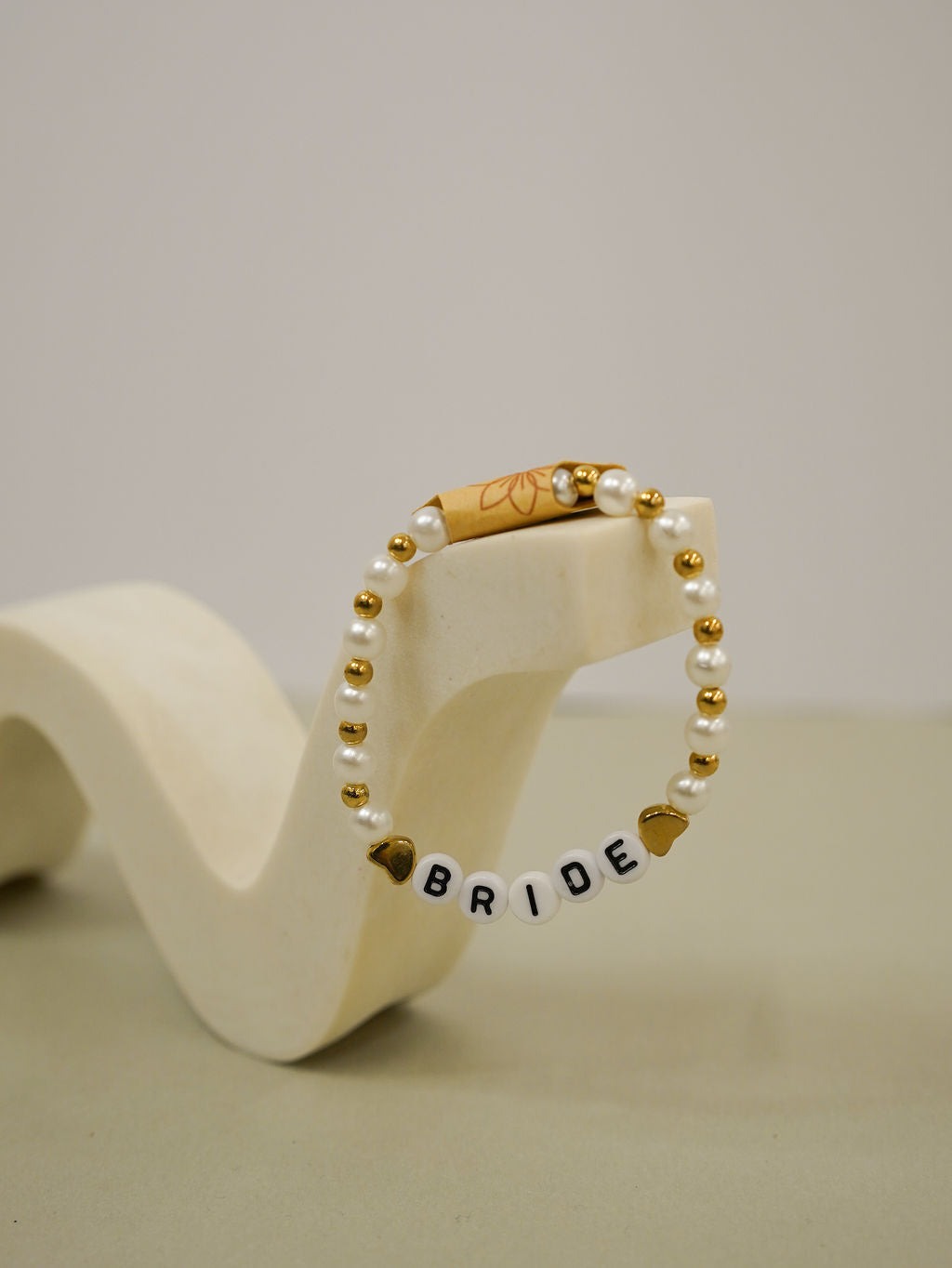 MAID OF HONOUR Friendship Bracelet Pearl and Gold - Giftware - Honey Fawn Boutique