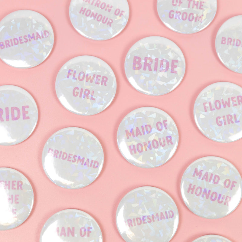 Holographic Mother of the Bride Badge - Giftware - Honey Fawn Boutique