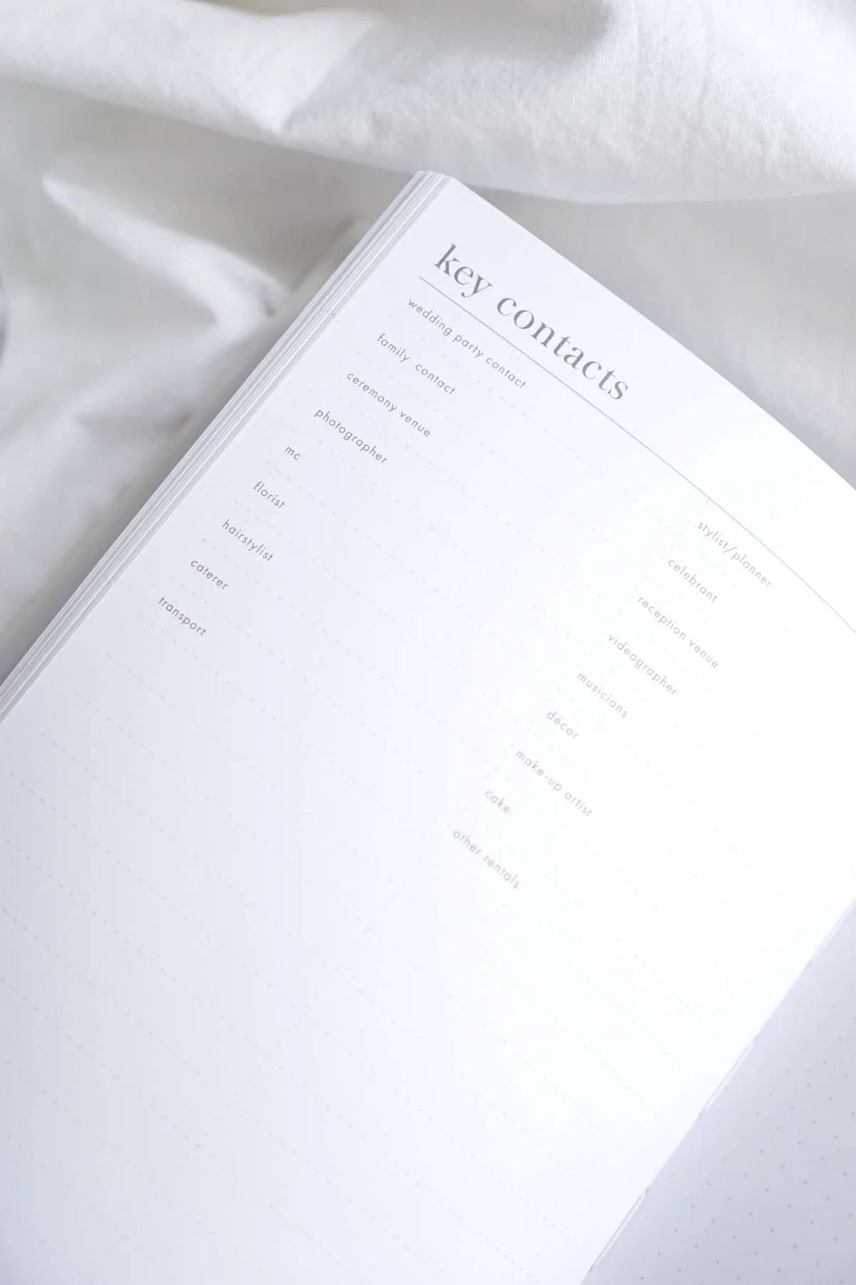 Little White Book - Wedding Planner - Giftware - Honey Fawn Boutique