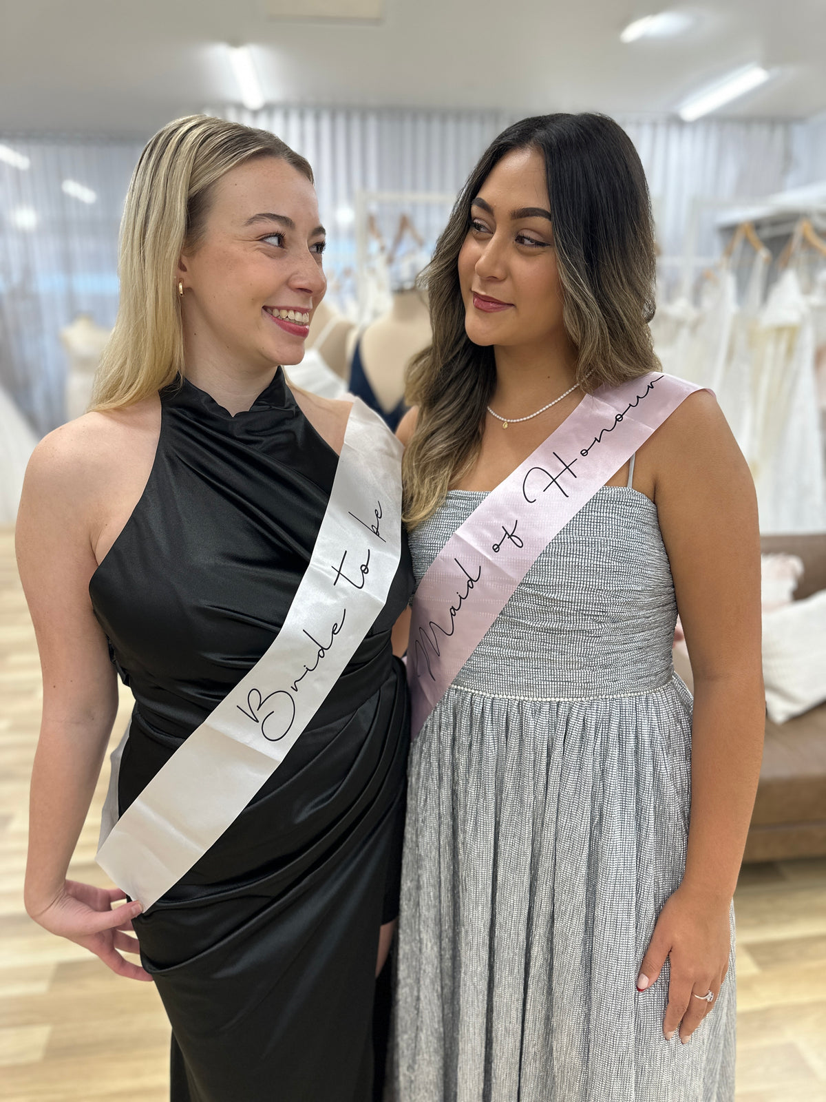 Maid of Honour Light Pink Sash - Giftware - Honey Fawn Boutique