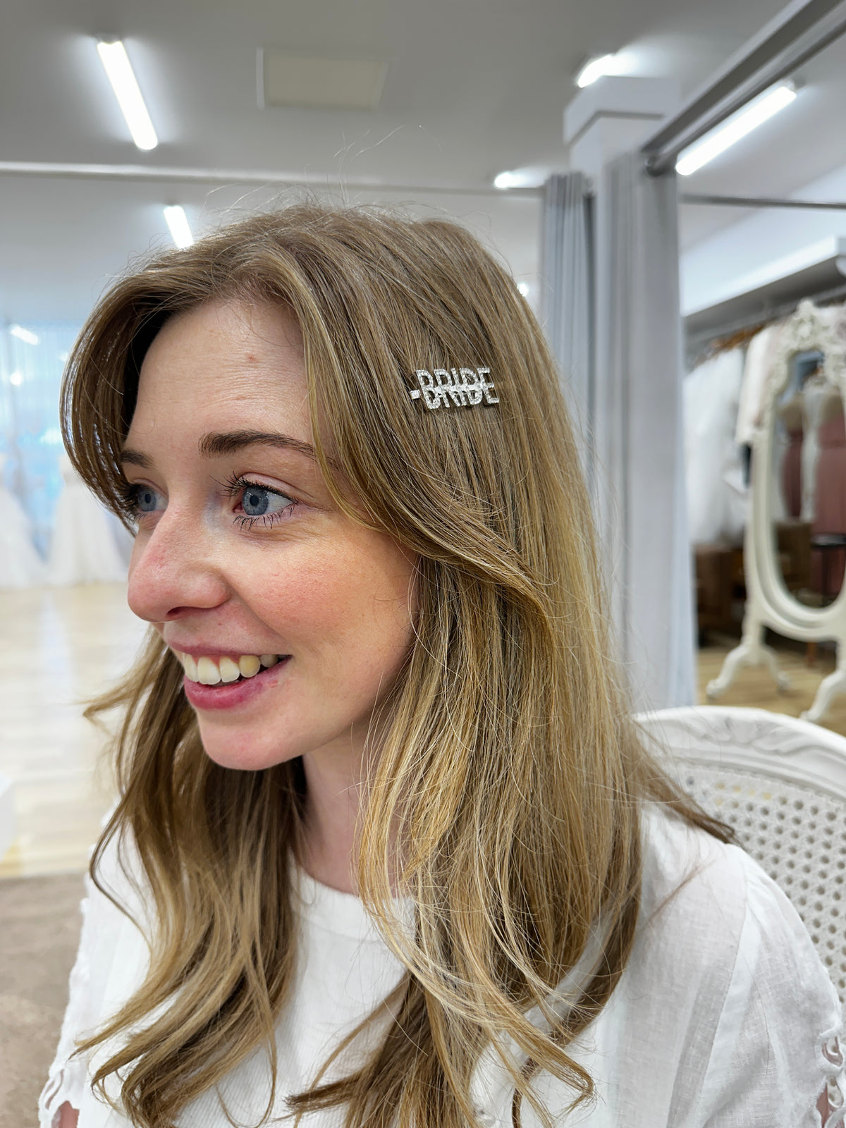 BRIDE Rhinestone Hair Slide - Giftware - Honey Fawn Boutique