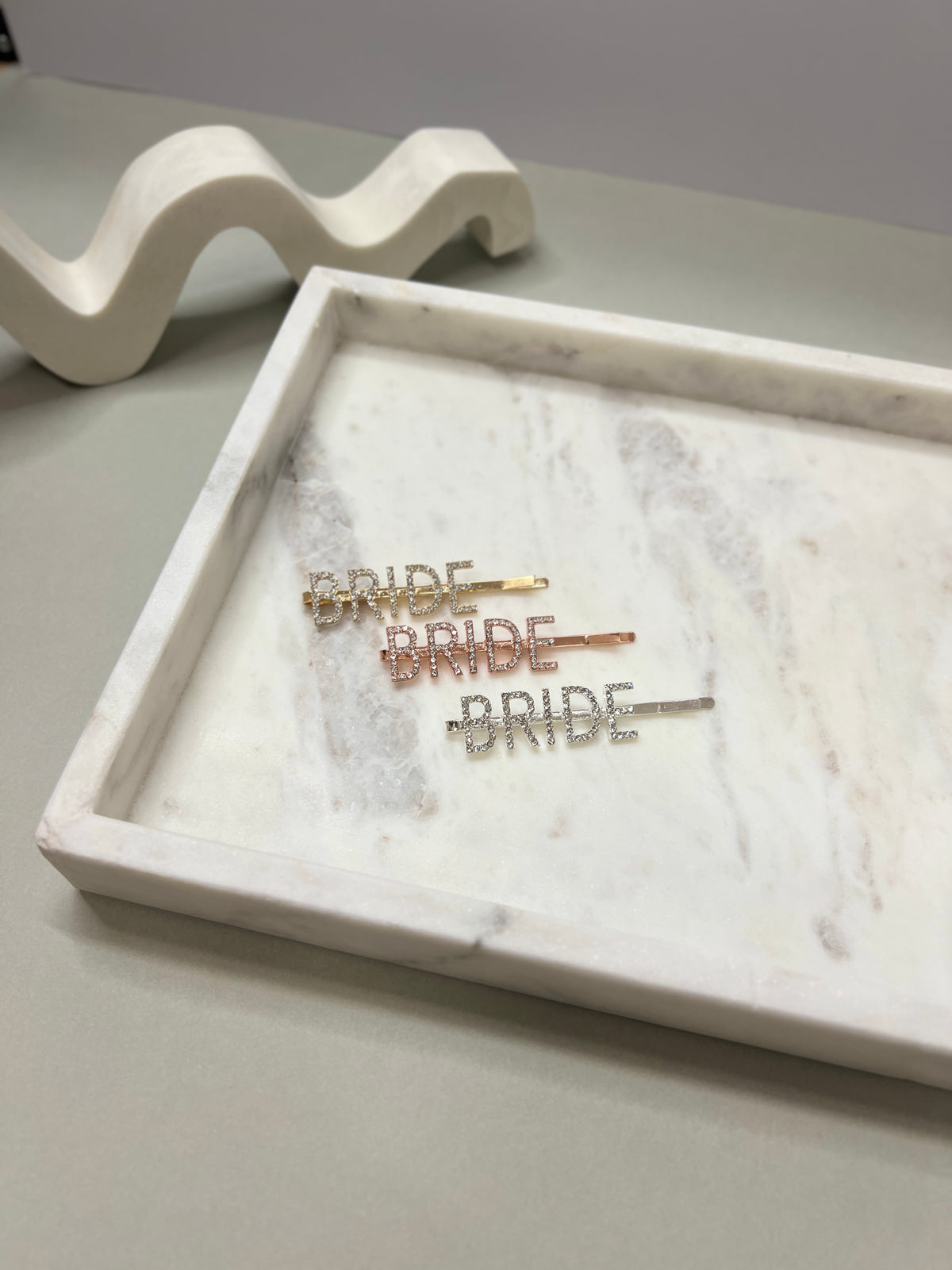 BRIDE Rhinestone Hair Slide - Giftware - Honey Fawn Boutique