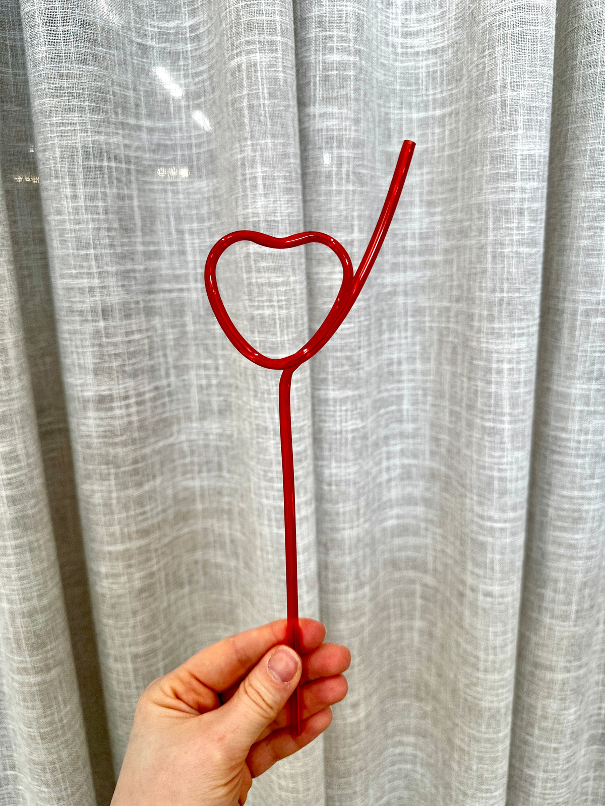 Heart Straw Red Single - Giftware - Honey Fawn Boutique