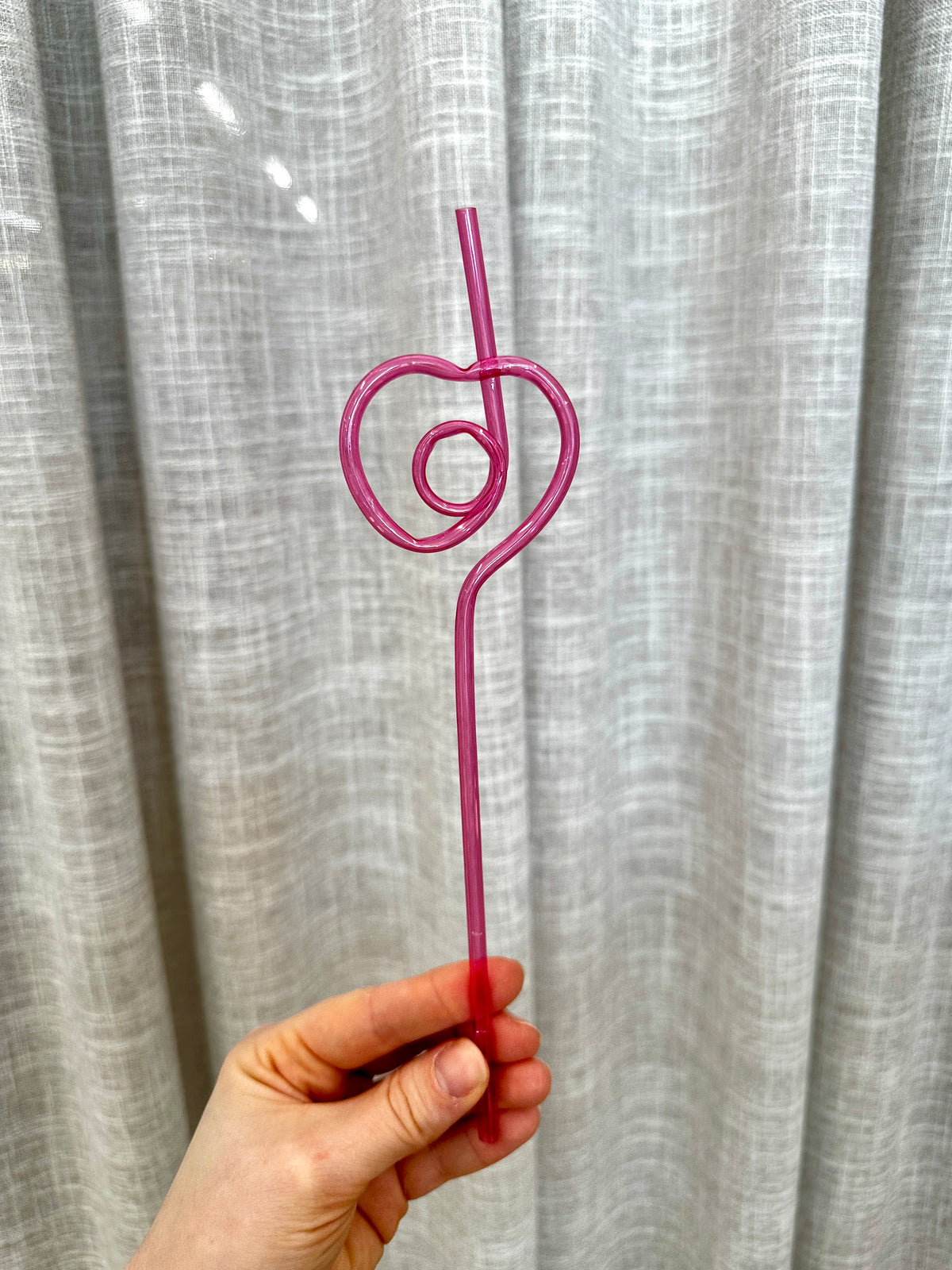 Heart Straw Pink Single - Giftware - Honey Fawn Boutique