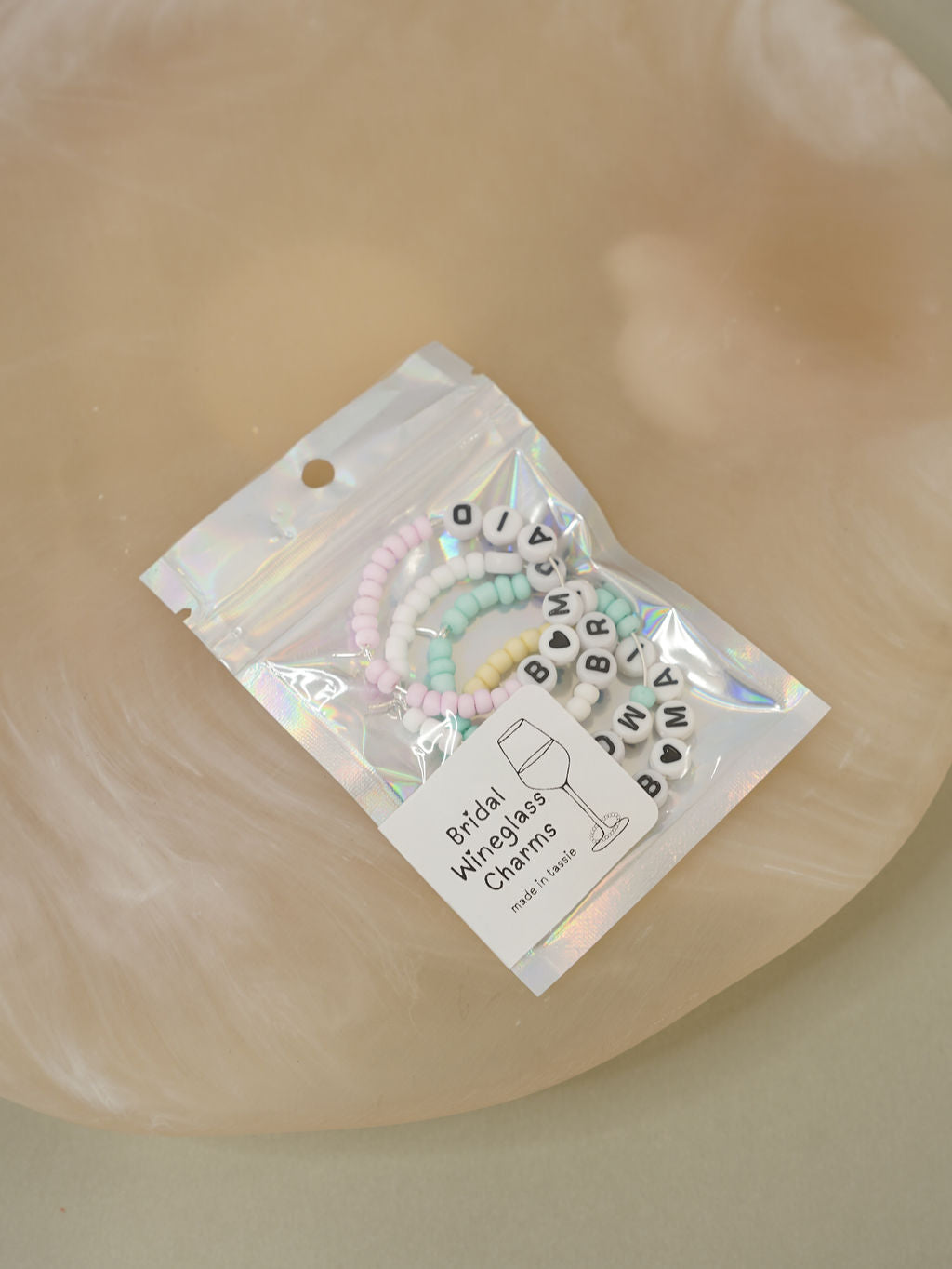 Wineglass Charm - Bridal Party - Giftware - Honey Fawn